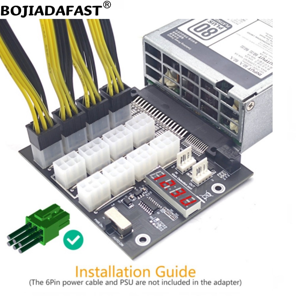 12개의 포트를 갖춘 PCIE 6핀 커넥터 서버용 전원 - 2400W Server Psu Breakout Board 리뷰 및 가격