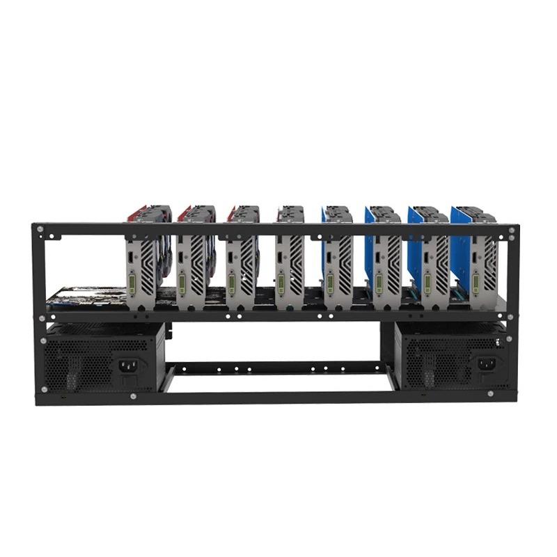 ATX B250 메인보드용 12개 GPU 채굴 장치 프 - 12 Gpu Open Air Frame Case 리뷰 및 가격